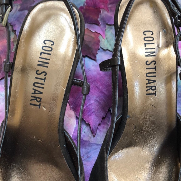 TRENDING VINTAGE SUEDE BUCKLE BACK EMBELLISHED SLING BACK PUMP NWOT - Picture 10 of 11